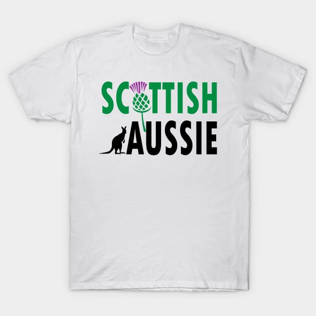 Scottish Aussie (for light backgrounds) T-Shirt by honeythief